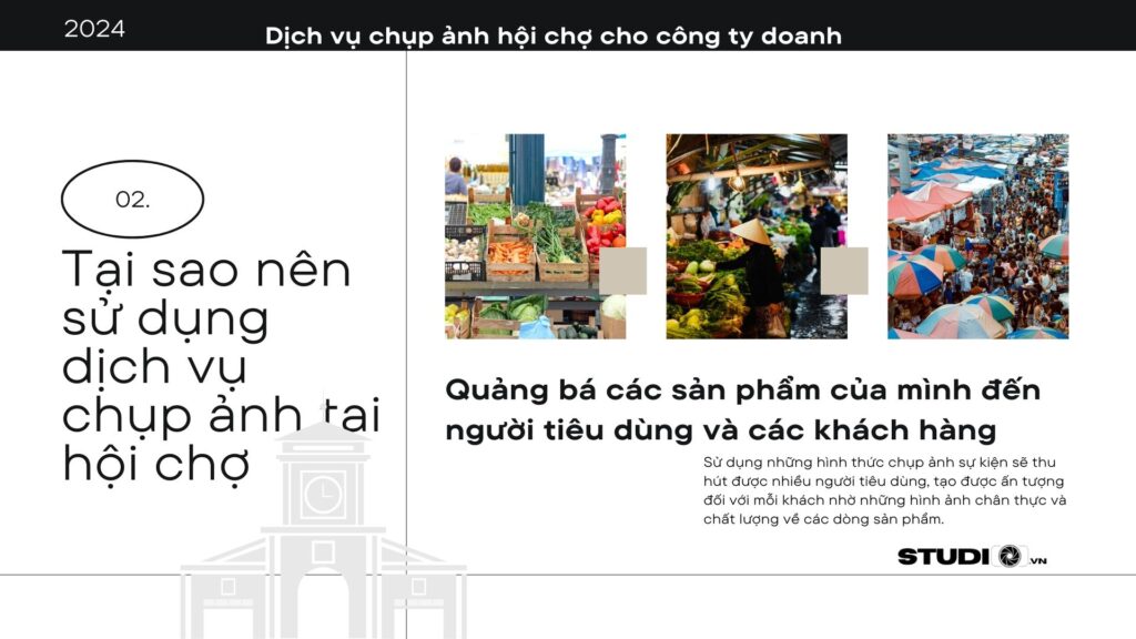 tại sao nên chụp ảnh hội chợ
