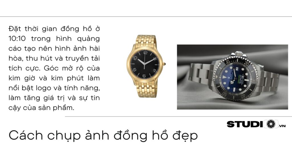 Cách chụp ảnh đồng hồ