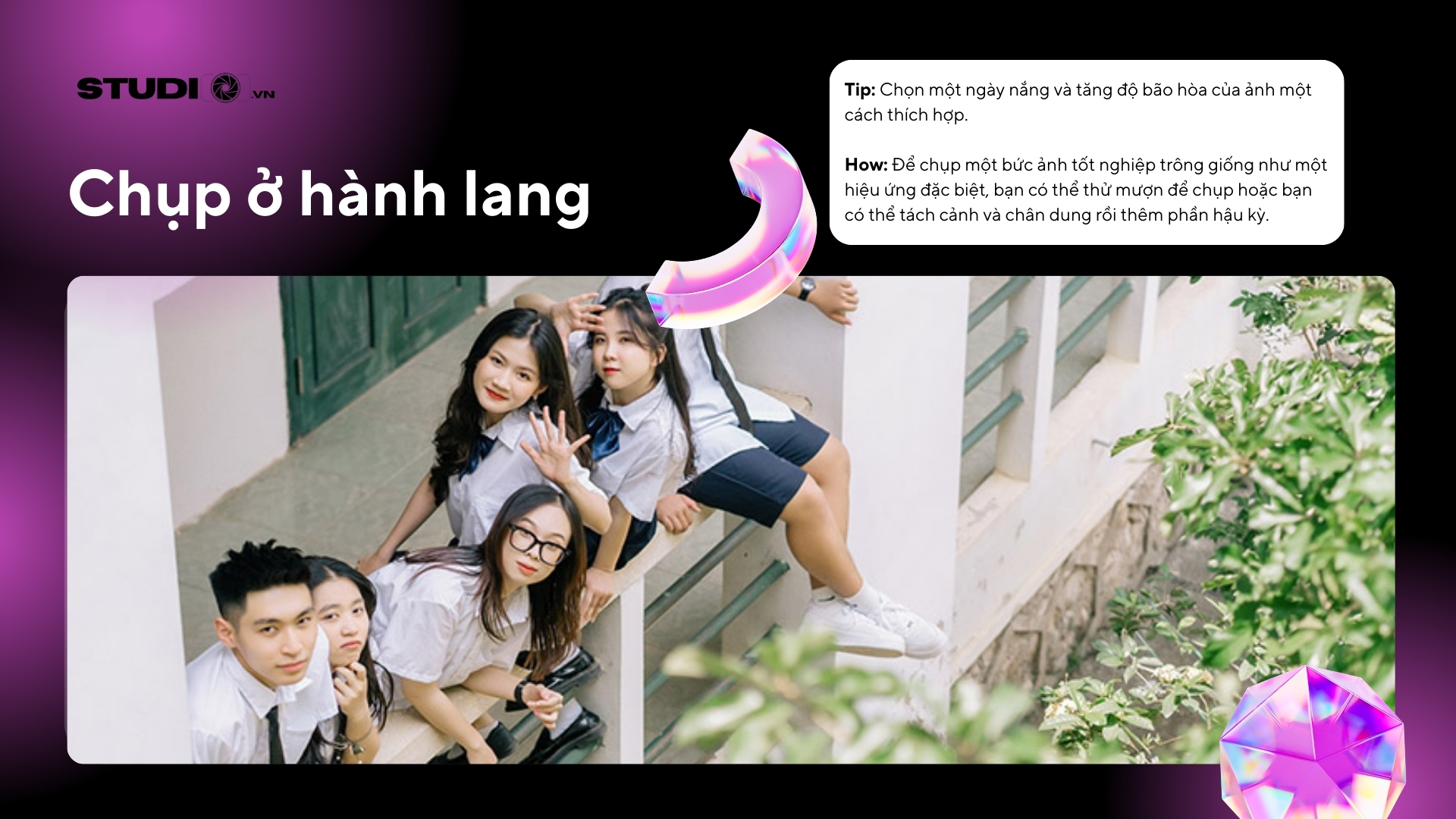 Concept chụp ảnh kỷ yếu trong khuôn viên trường đẹp