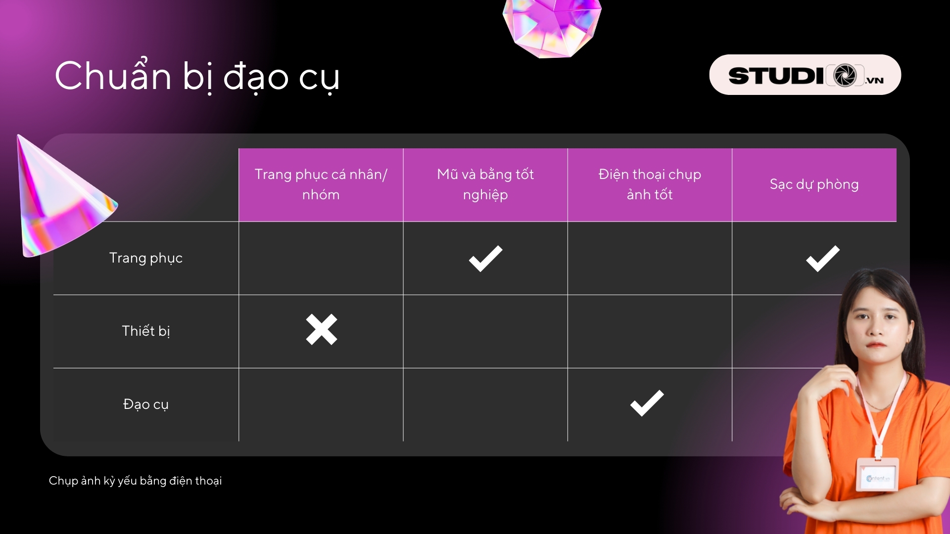 chụp ảnh kỷ yếu bẳng điện thoại