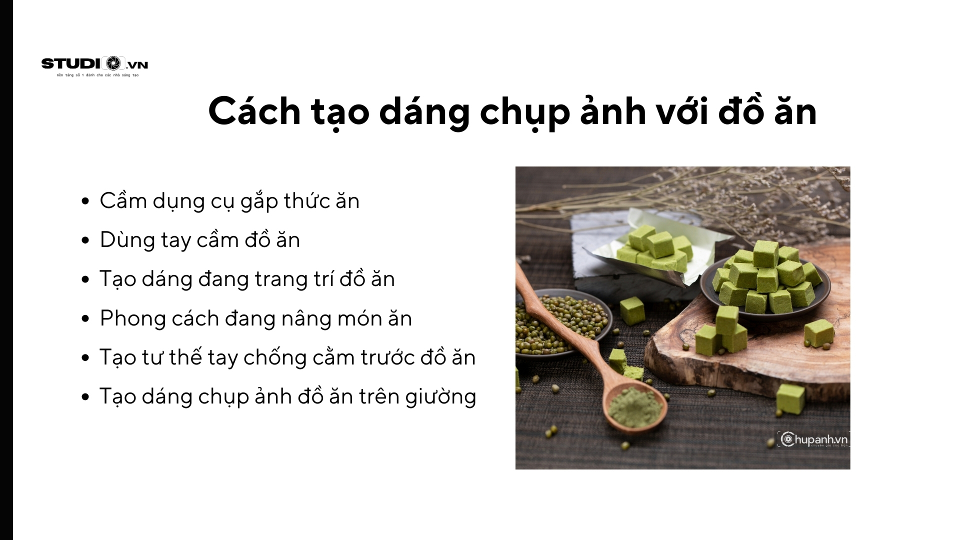 Các cách tạo dáng chụp ảnh với đồ ăn hot nhất