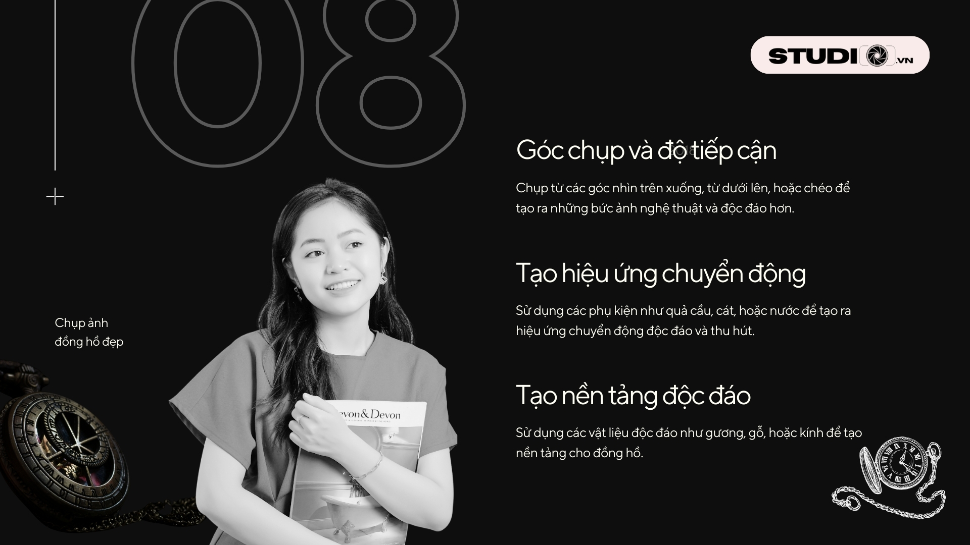 Cách chụp ảnh đồng hồ đẹp