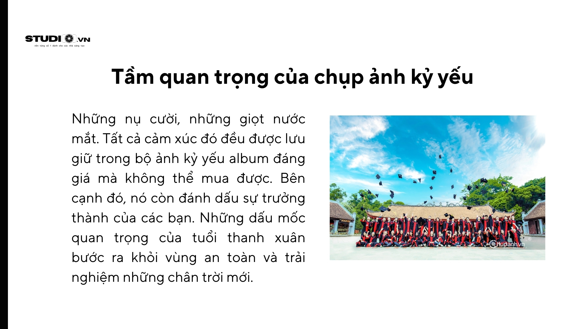 Tầm quan trọng của chụp ảnh kỷ yếu