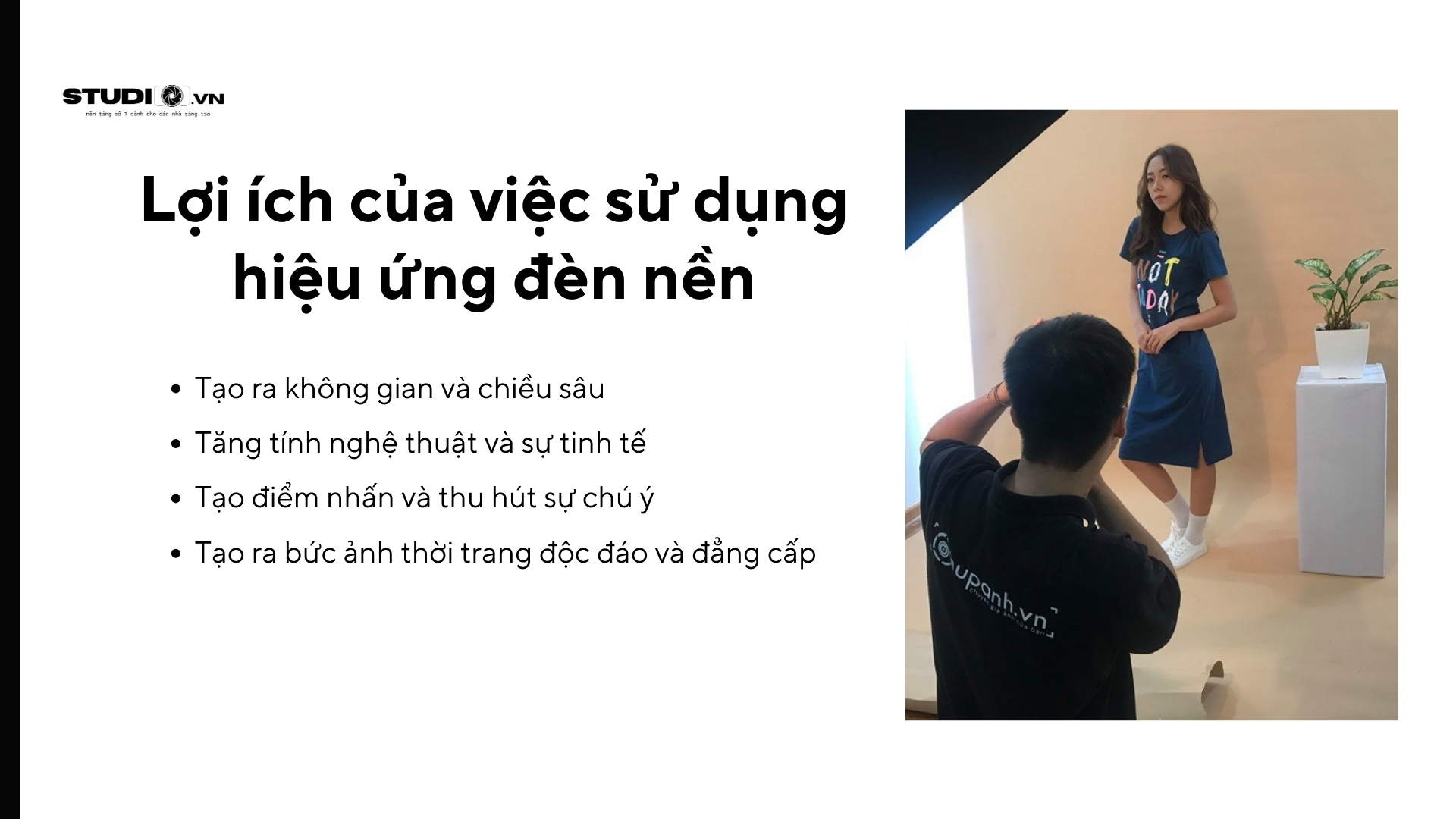 Lợi ích của việc sử dụng hiệu ứng đèn nền trong tạo bức ảnh thời trang