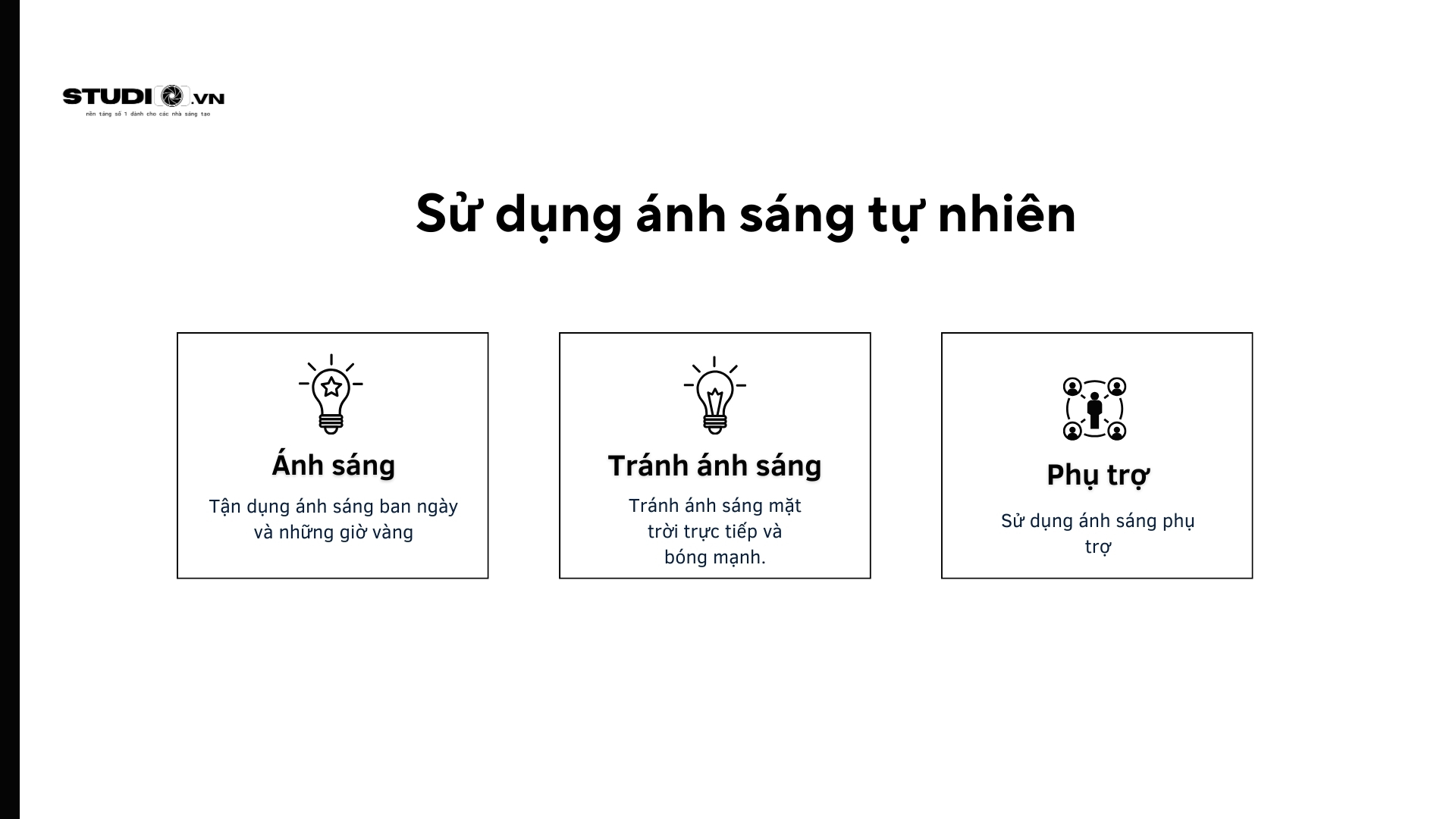 Sử dụng ánh sáng tự nhiên