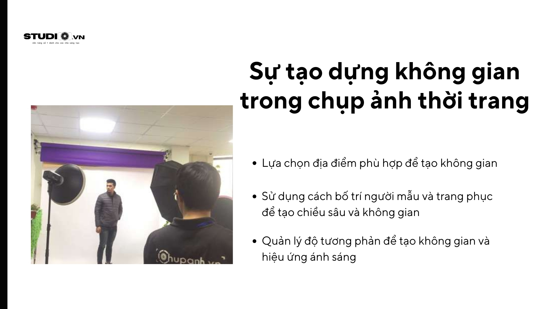 Sự tạo dựng không gian trong chụp ảnh thời trang