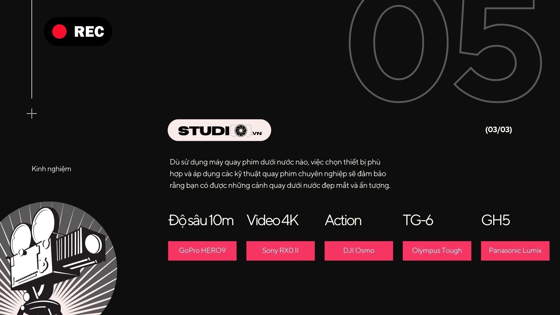 Quay phim dưới nước studio.vn