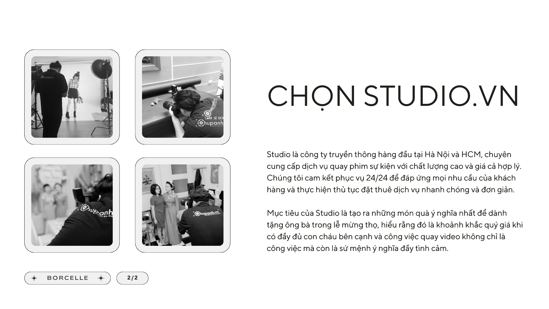 Quay phim lễ mừng thọ studio.vn