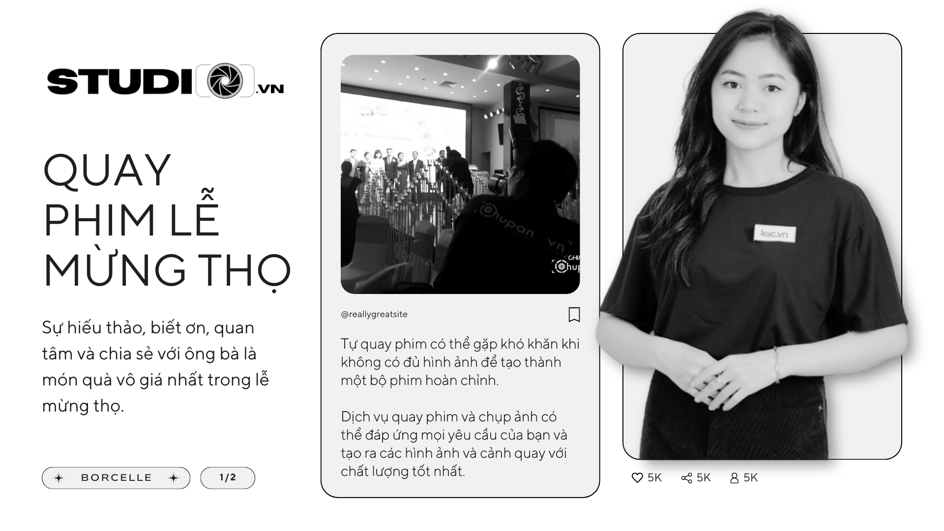 Quay phim lễ mừng thọ studio.vn