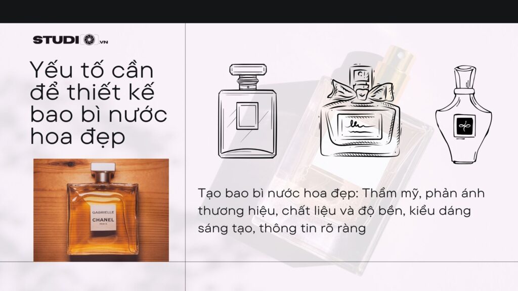 Yếu tố thiết kế bao bì nước hoa đẹp