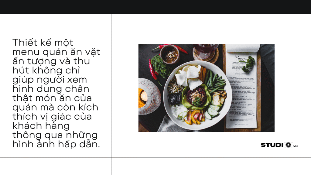 Thiết kế menu quán ăn vặt