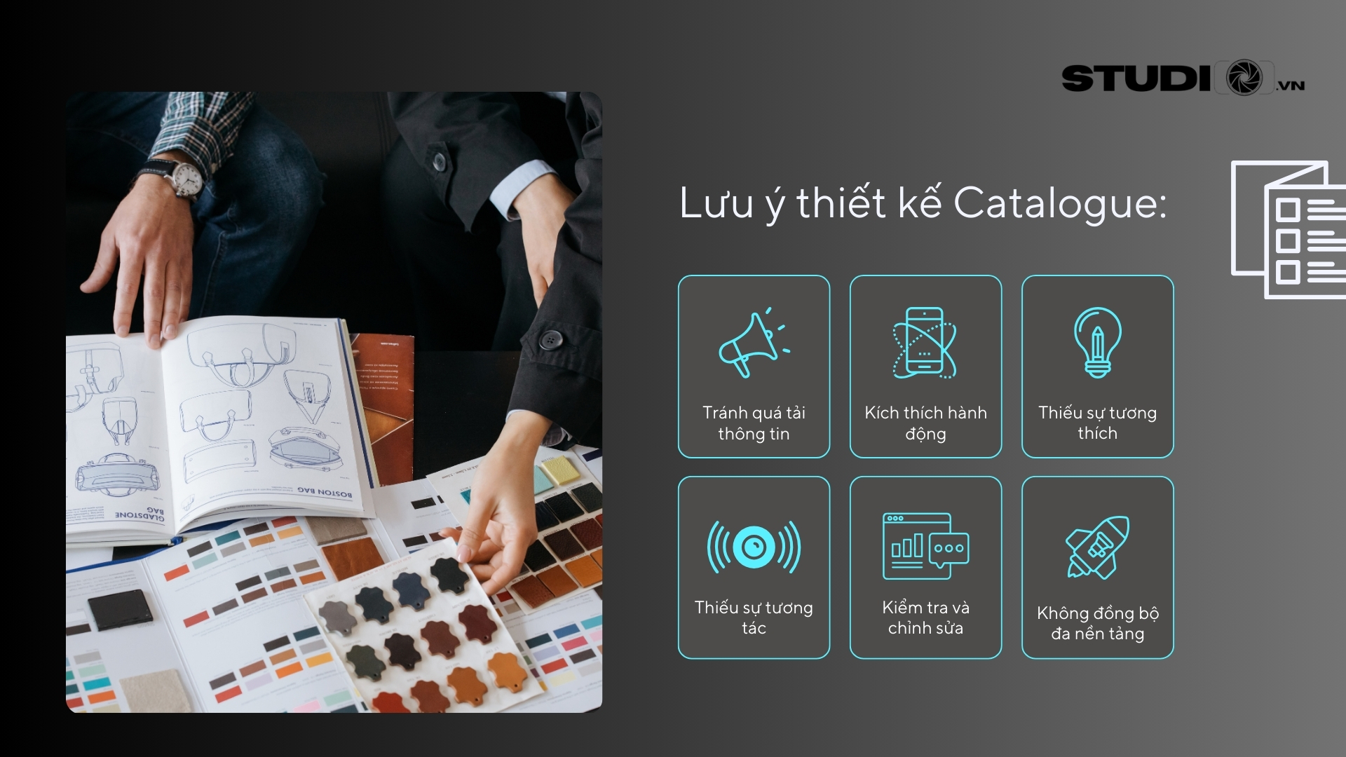 lưu ý thiết kế Catalogue