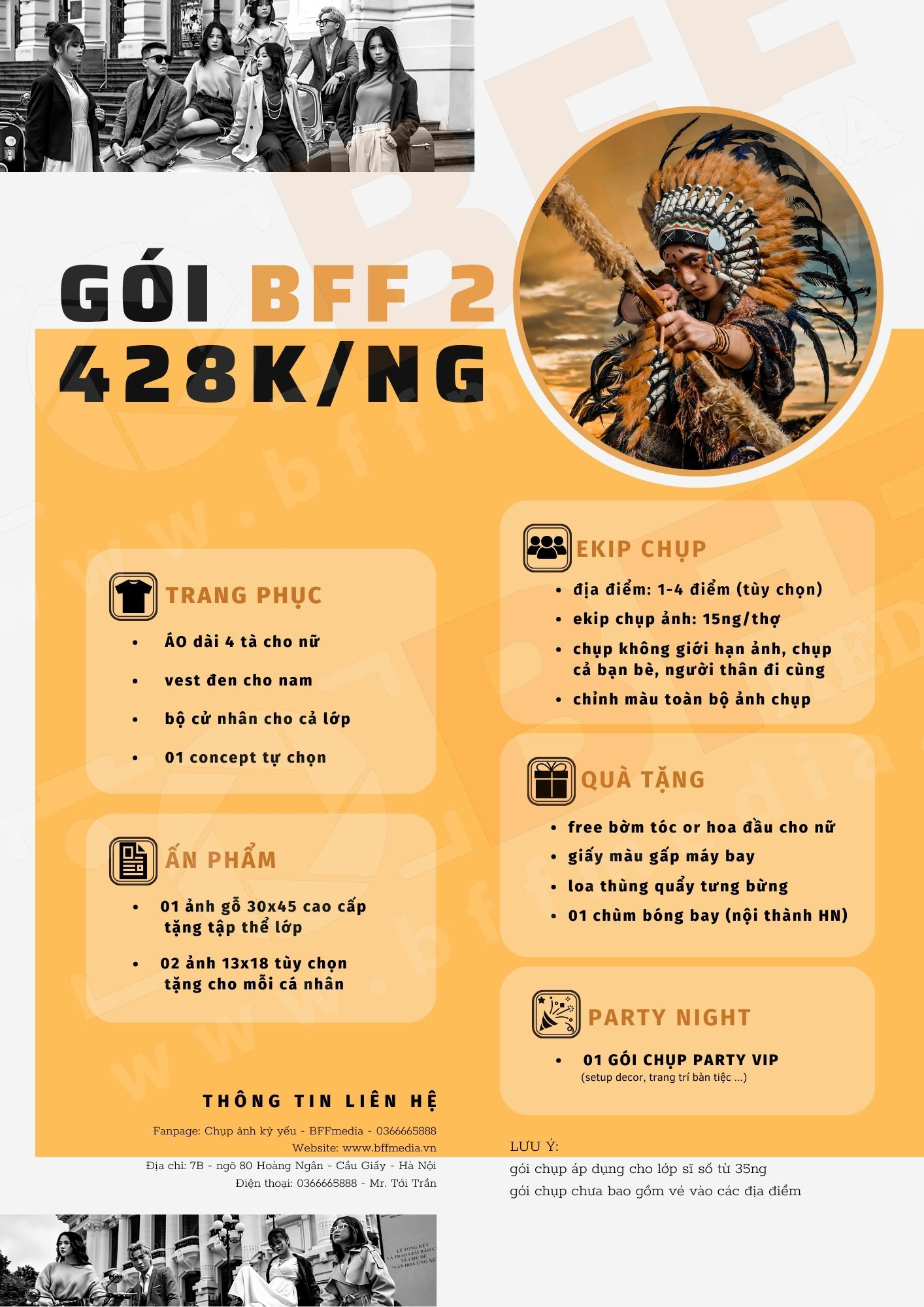 Bảng giá dịch vụ quay phim kỷ yếu