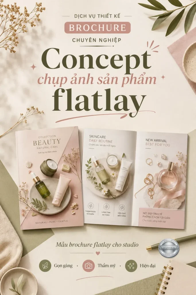 Concept chup anh san pham flatlay