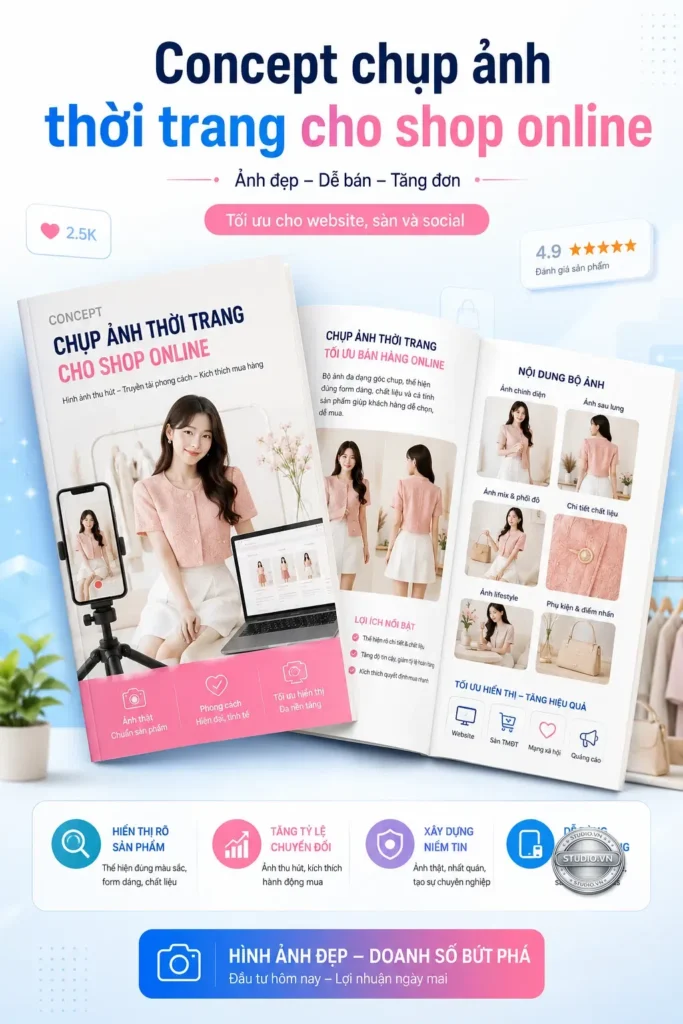 Concept chup anh thoi trang cho shop online