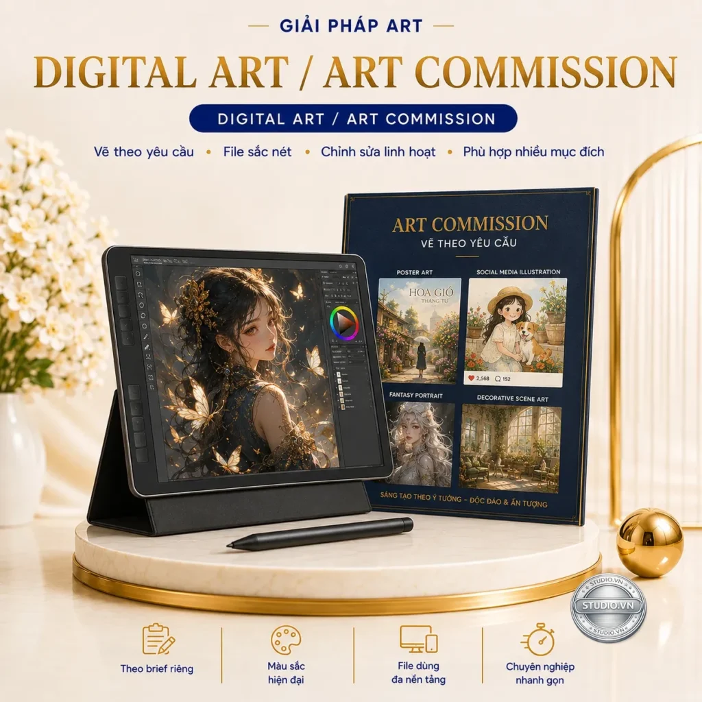 Digital art art commission studio