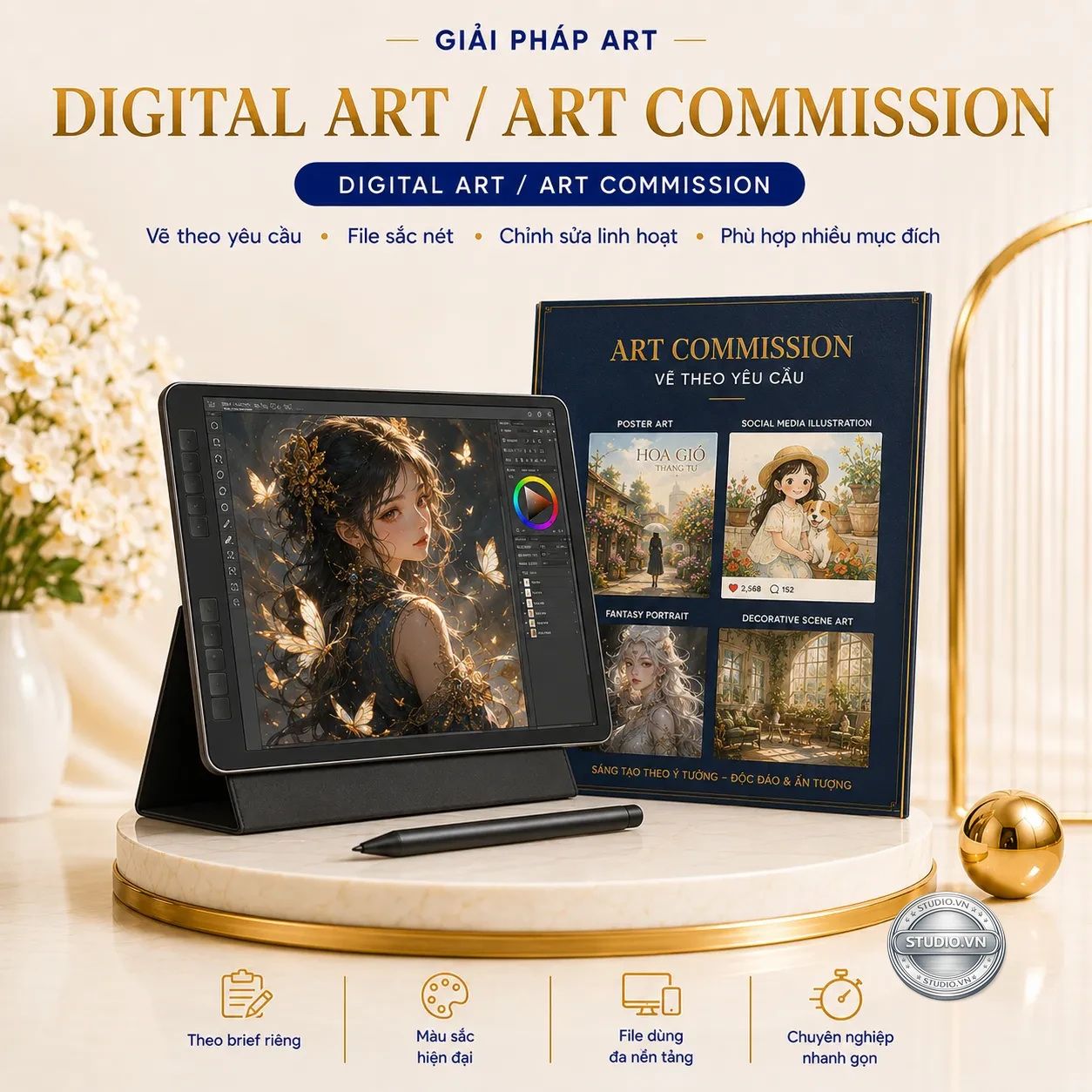 Digital art art commission studio