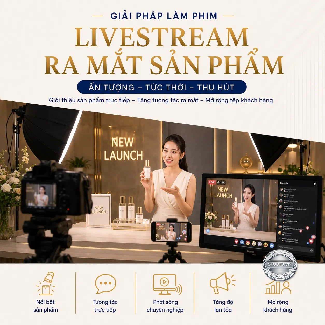 Livestream ra mat san pham