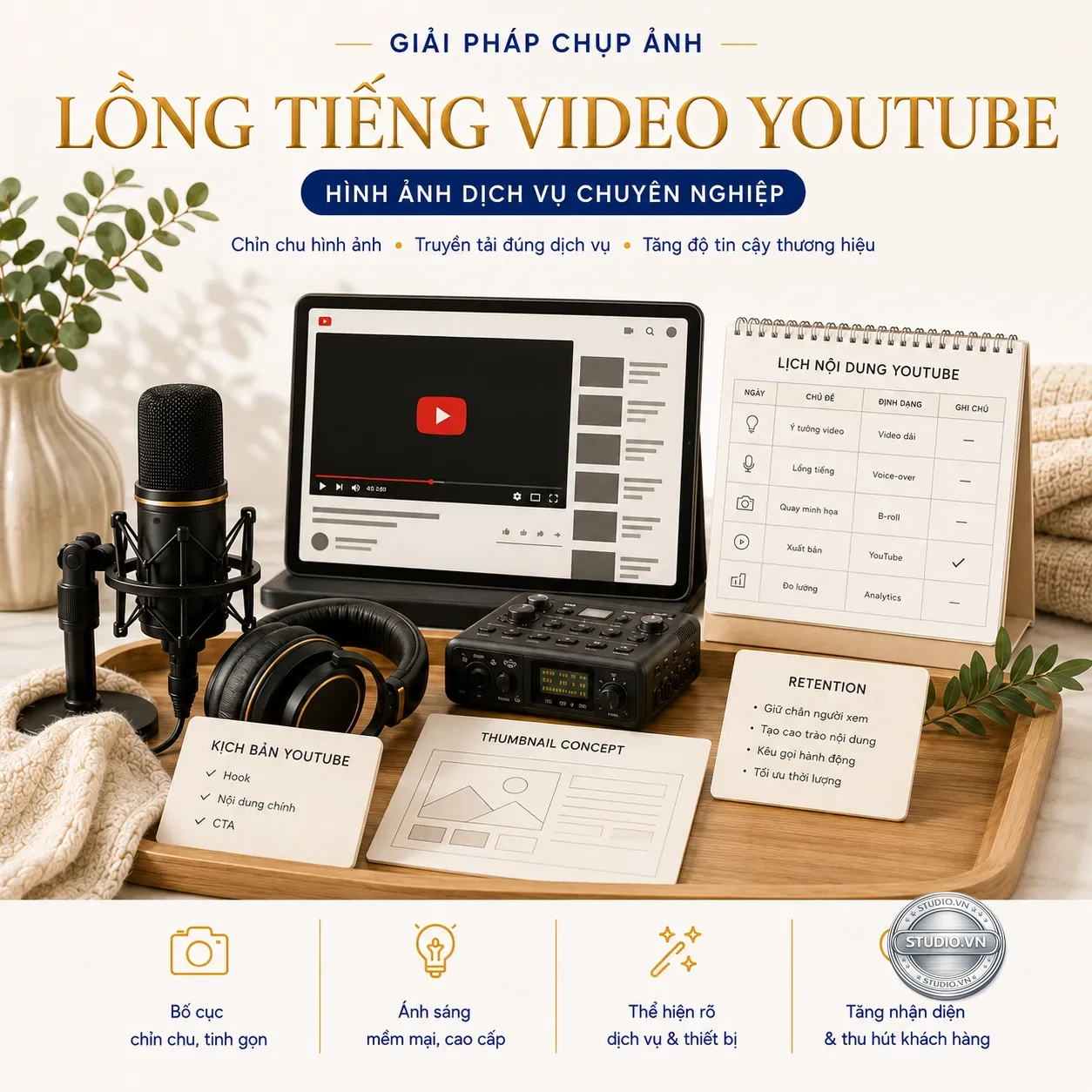Long tieng video youtube studio