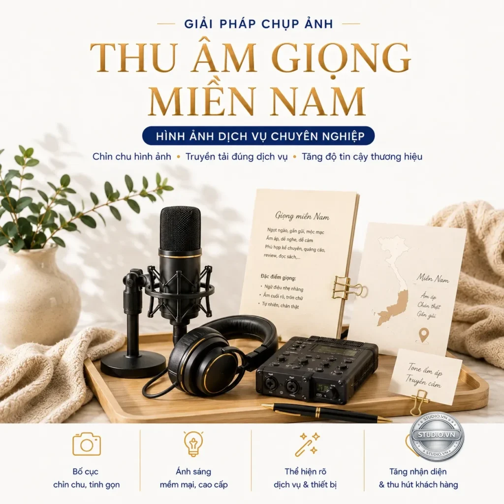 Thu am giong mien nam studio