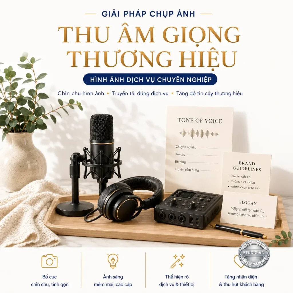 Thu am giong thuong hieu studio