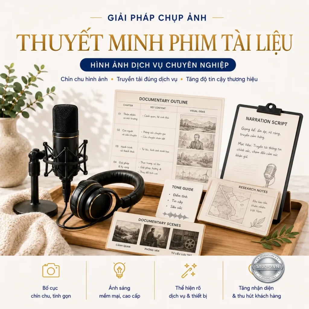 Thuyet minh phim tai lieu studio