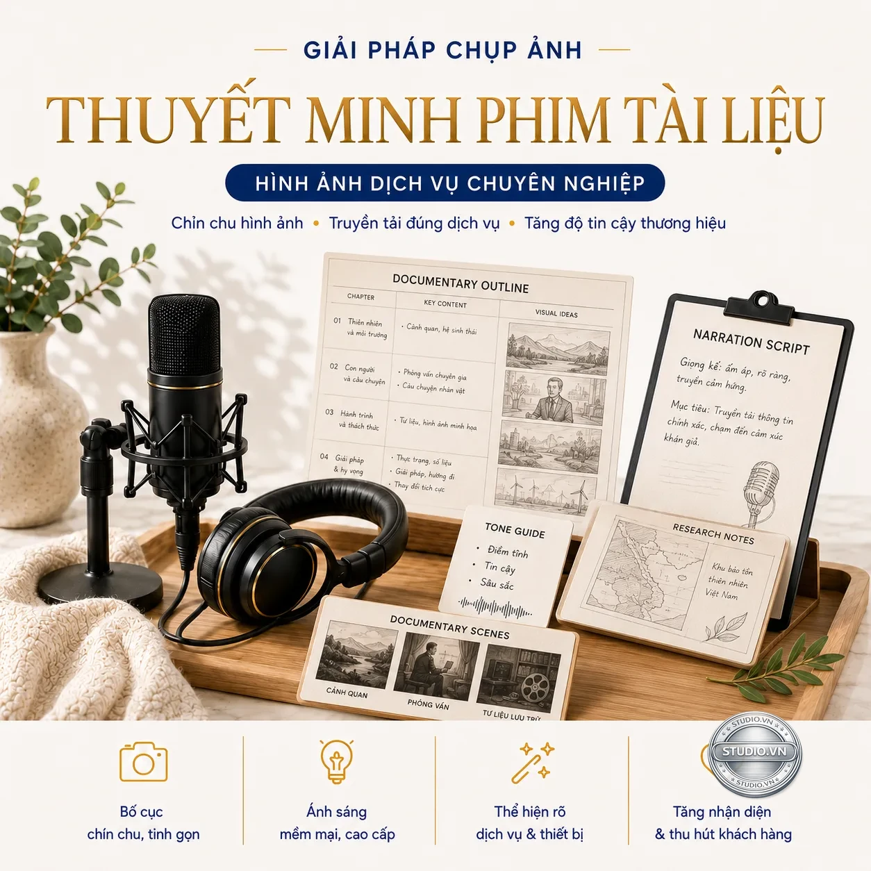 Thuyet minh phim tai lieu studio