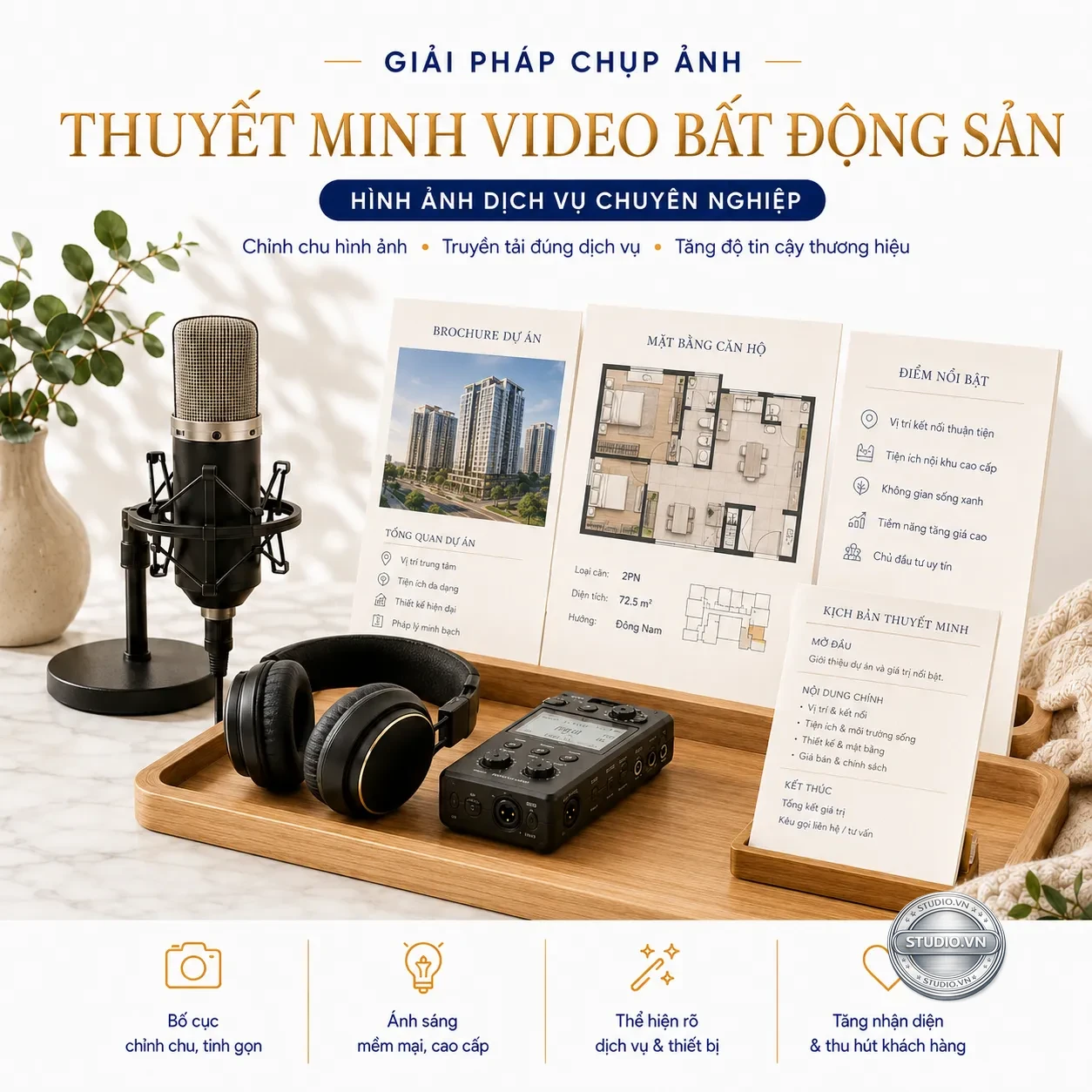 Thuyet minh video bat dong san studio