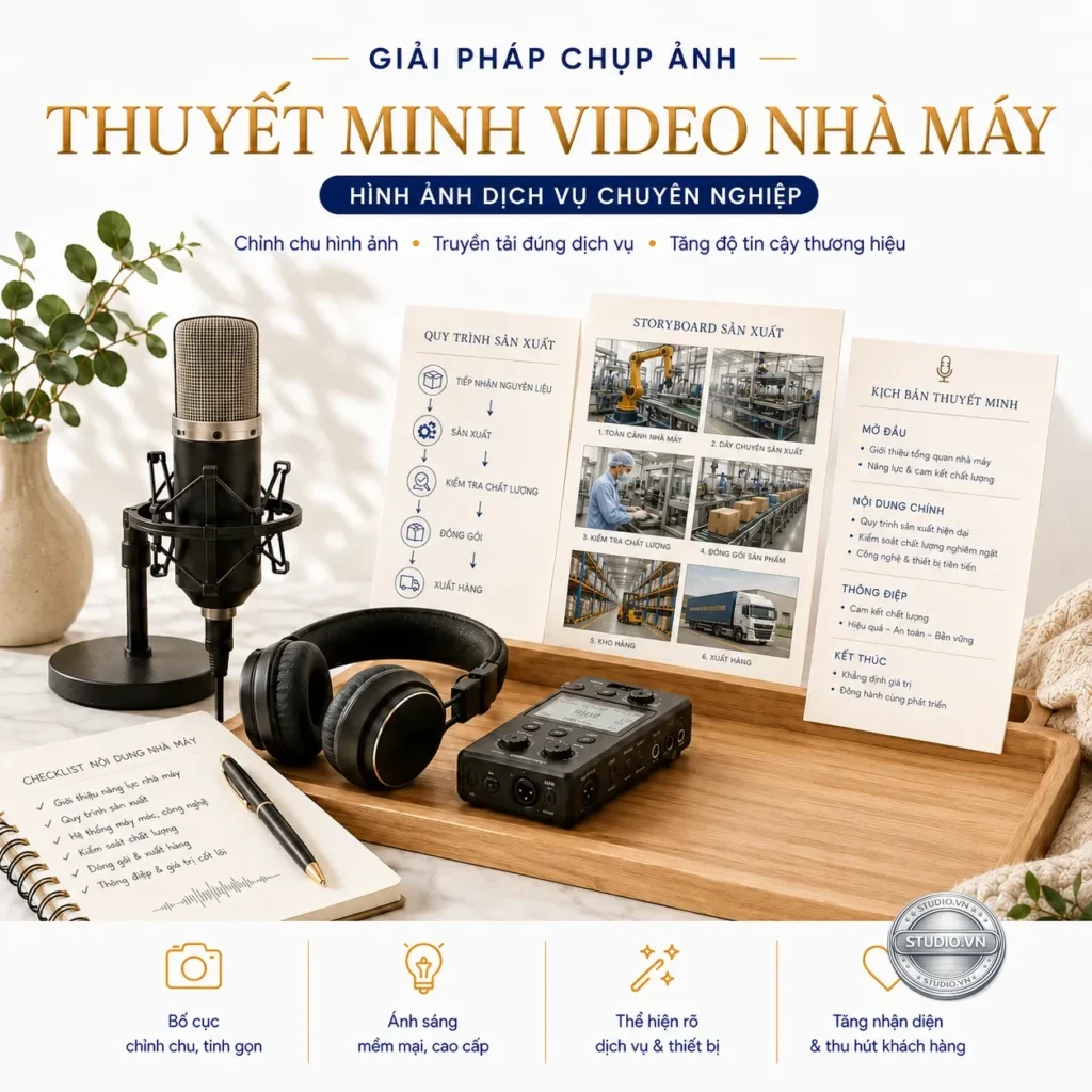 Thuyet minh video nha may studio
