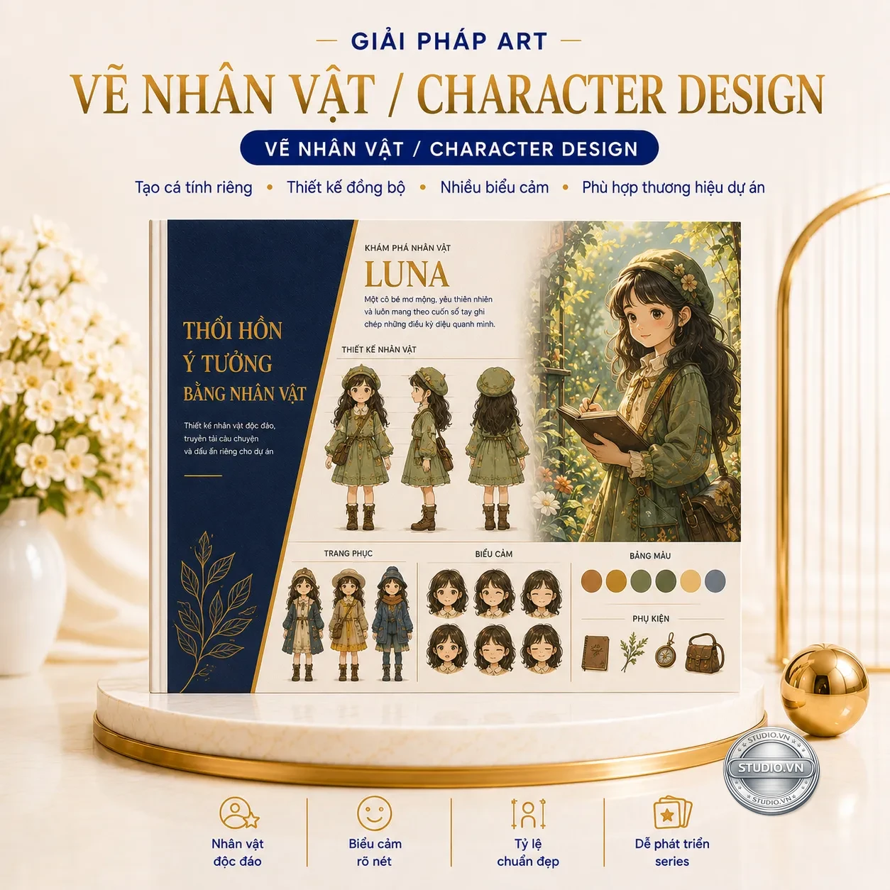 Ve nhan vat character design studio