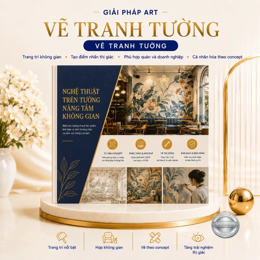 Ve tranh tuong studio